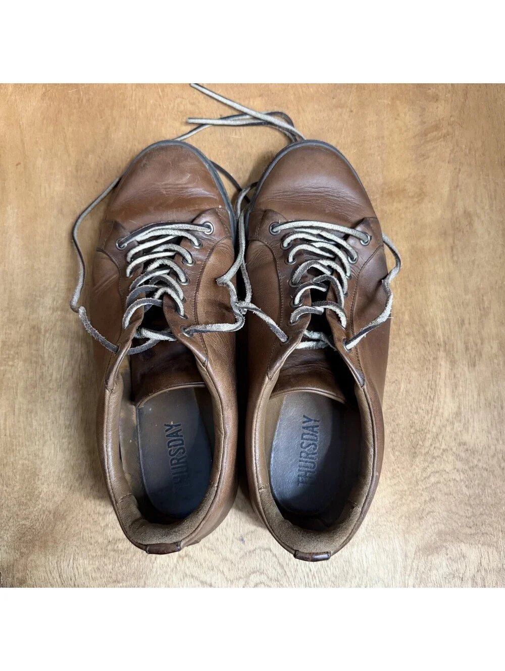 Thursday Boots Co. Everyday Low Top Shoes Sneakers Brown Leather Mens Size 9.5